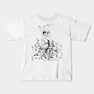 beautiful ballet dancer drawing Kids T-Shirt